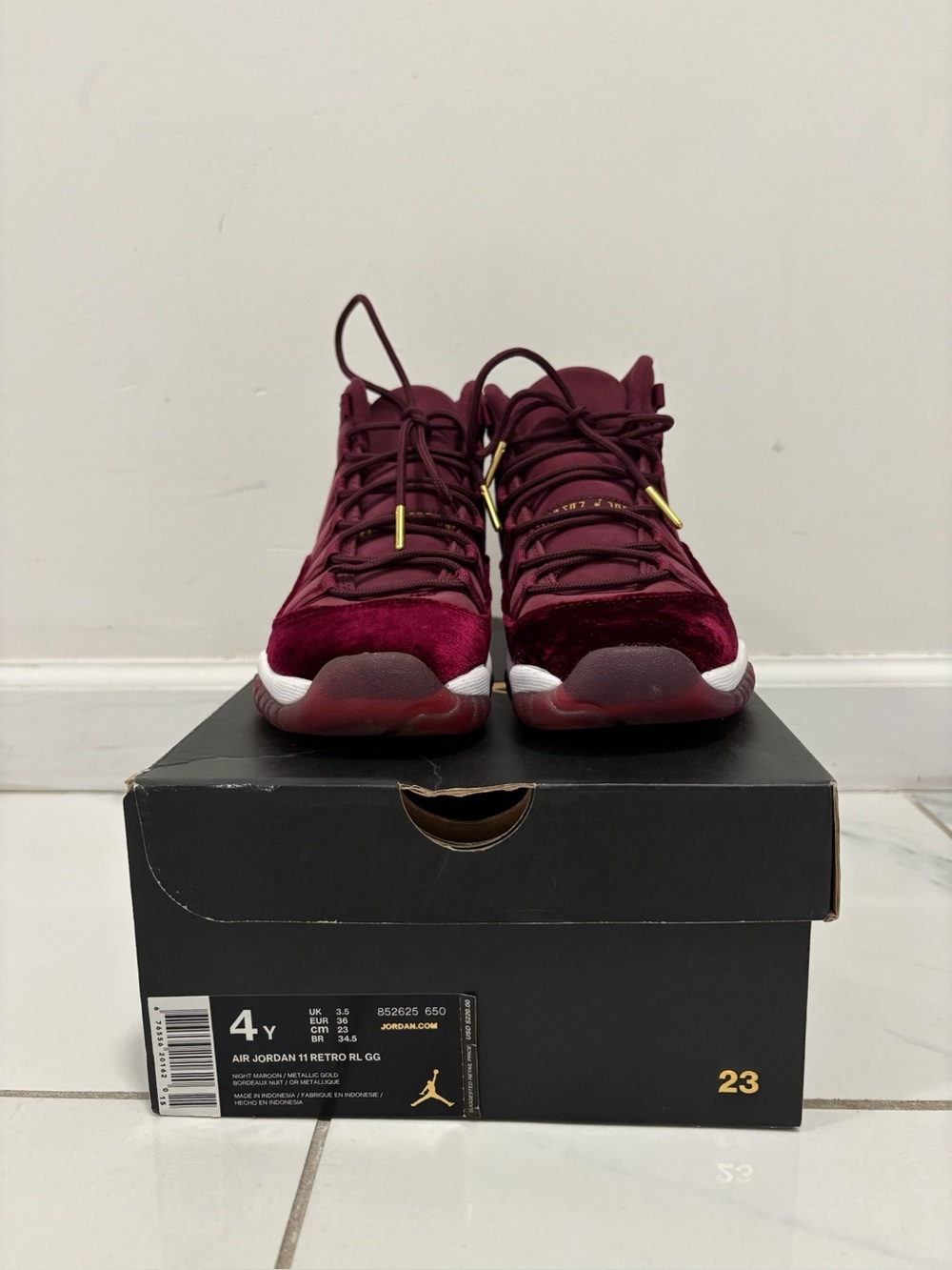 Maroon Air Jordan 11’s